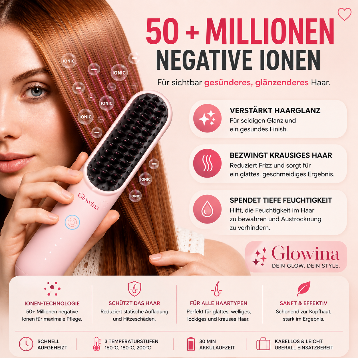 GLOWINA TO GO HAARSTYLER