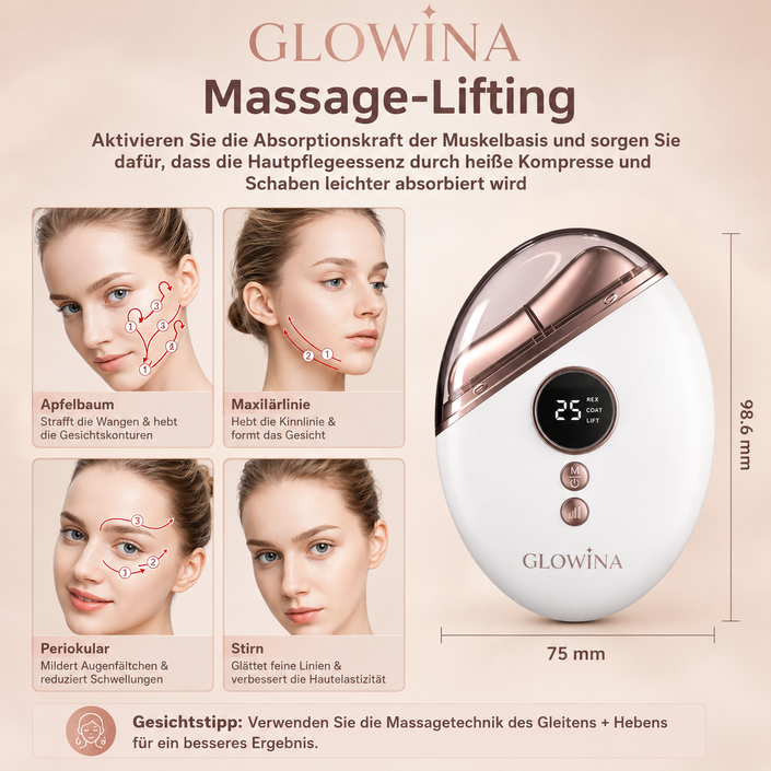 Glowina EMS Gesichts Massagegerät