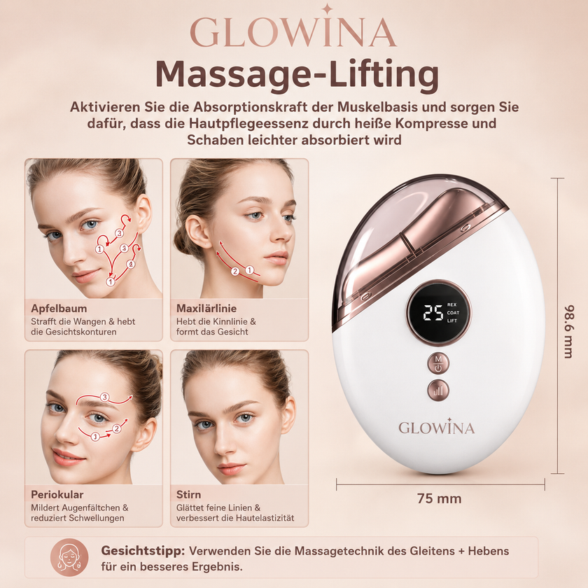 Glowina EMS Gesichts Massagegerät