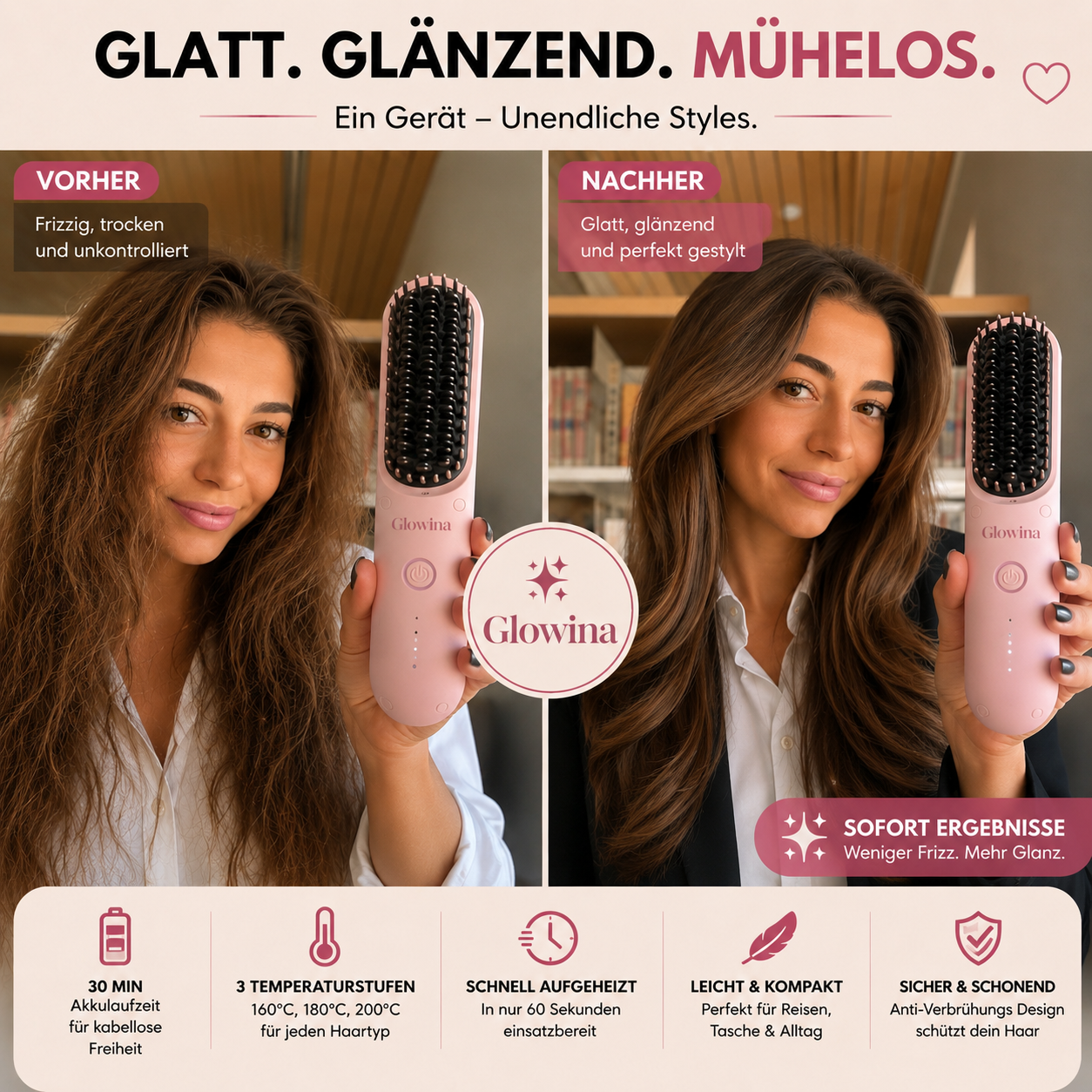 GLOWINA TO GO HAARSTYLER