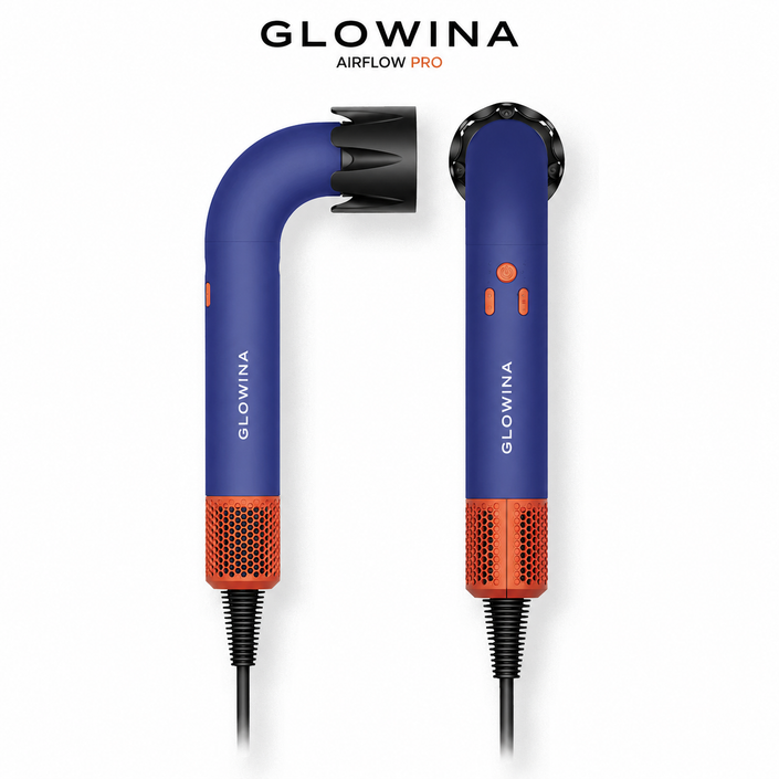 Glowina AirFlow Pro | Premium Hair Dryer with Precision Attachment