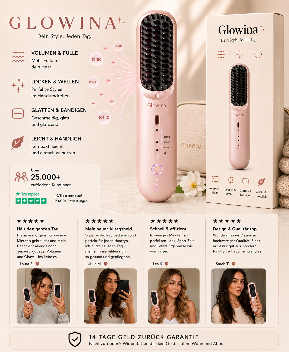 GLOWINA TO GO HAARSTYLER