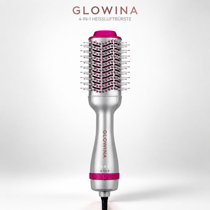 4 in 1 Heißluftbürste Glowina | Glänzendes Haar & Volumen in Minuten