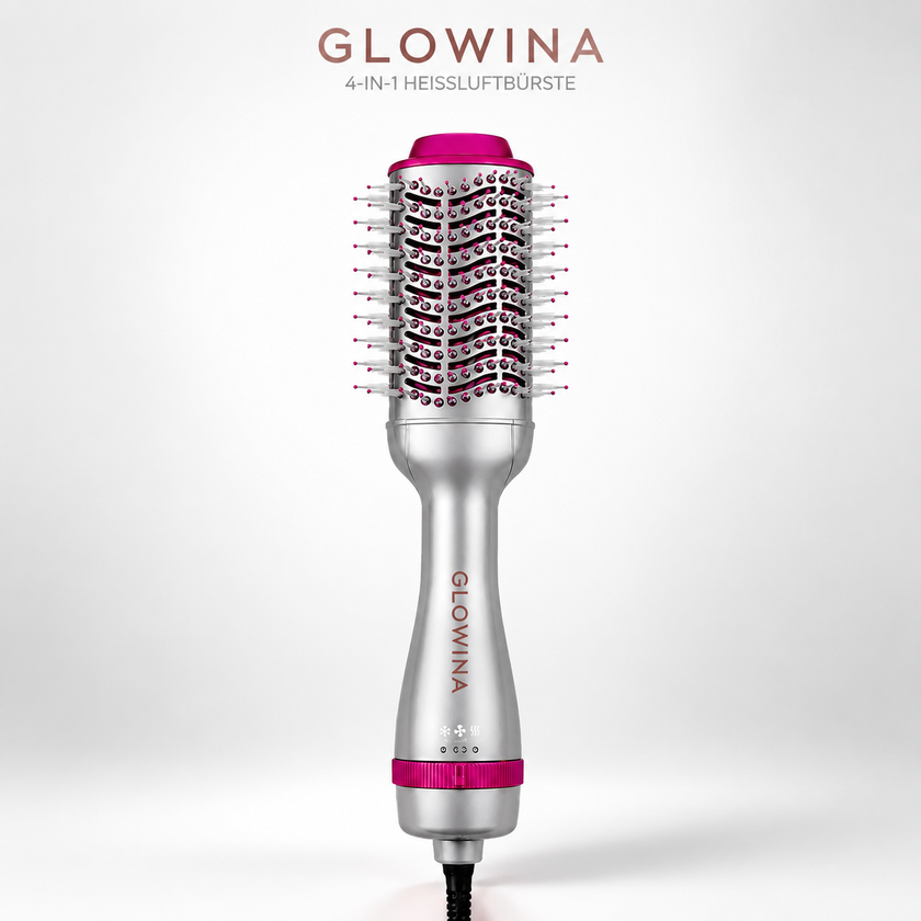 4-in-1 Heißluftbürste Glowina | Glänzendes Haar & Volumen in Minuten