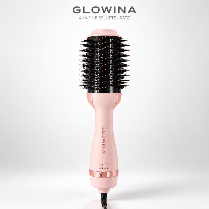 4 in 1 Heißluftbürste Glowina | Glänzendes Haar & Volumen in Minuten