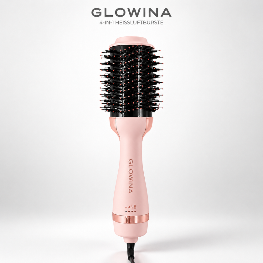 4-in-1 Heißluftbürste Glowina | Glänzendes Haar & Volumen in Minuten