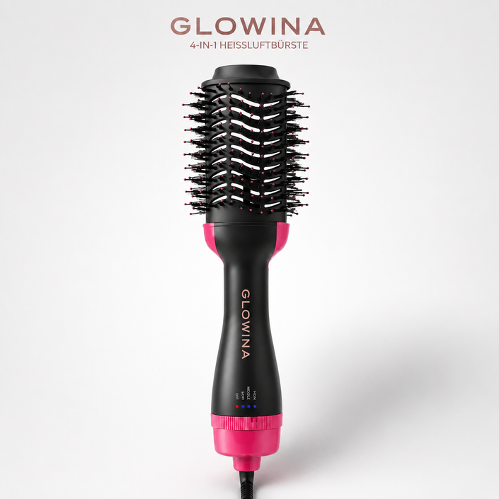 4 in 1 Heißluftbürste Glowina | Glänzendes Haar & Volumen in Minuten