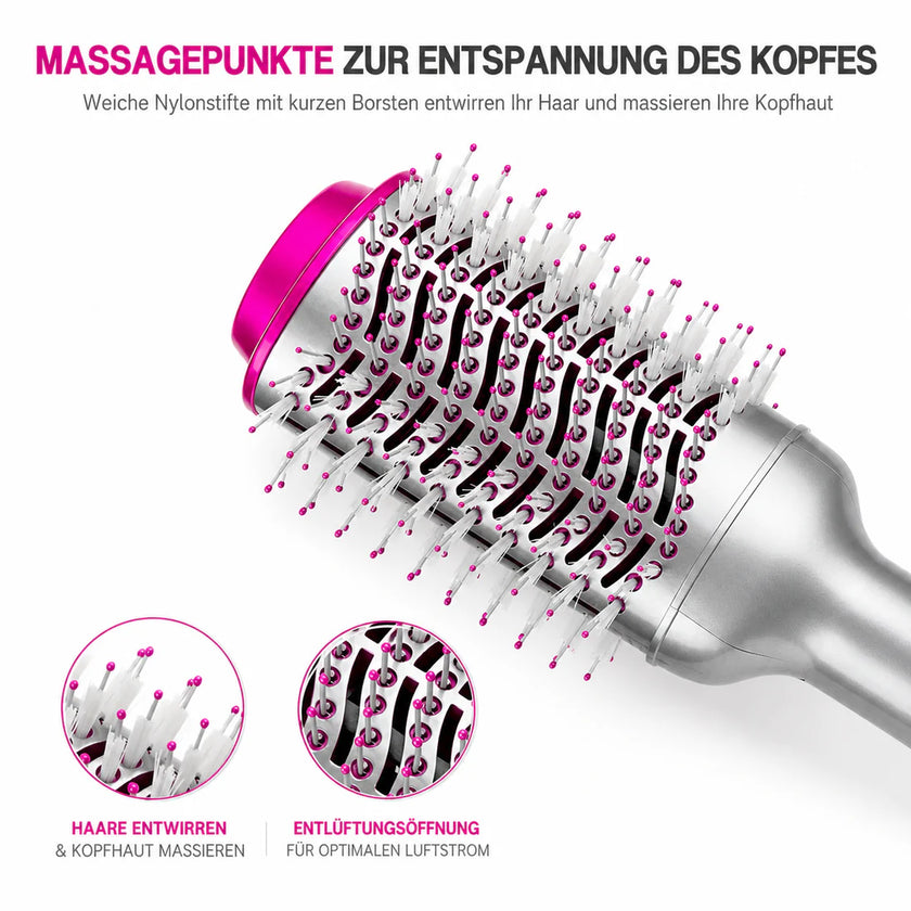 4-in-1 Heißluftbürste Glowina | Glänzendes Haar & Volumen in Minuten